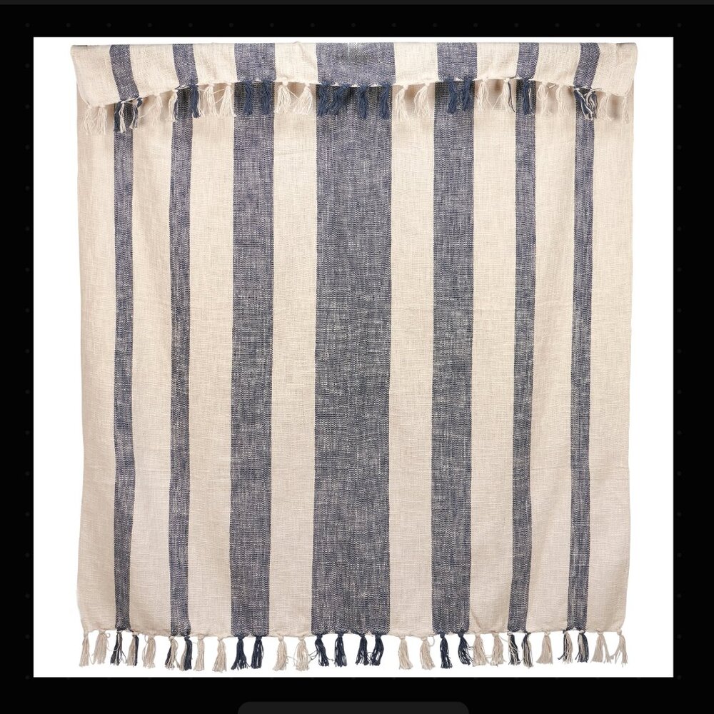 Primitives By Kathy - Blue Stripe Throw